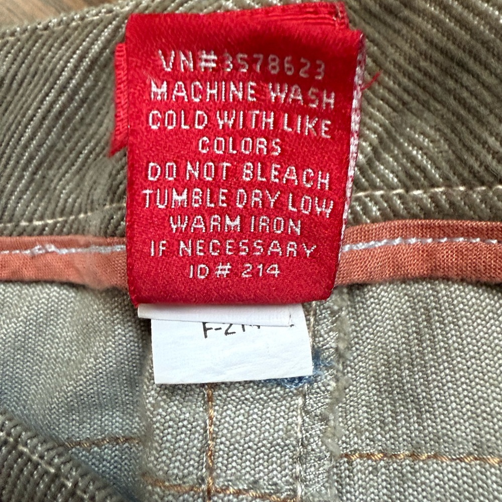 Target Mossimo Y2K Sage Green Flare Women's Corduroy’s - Picture 6 of 8